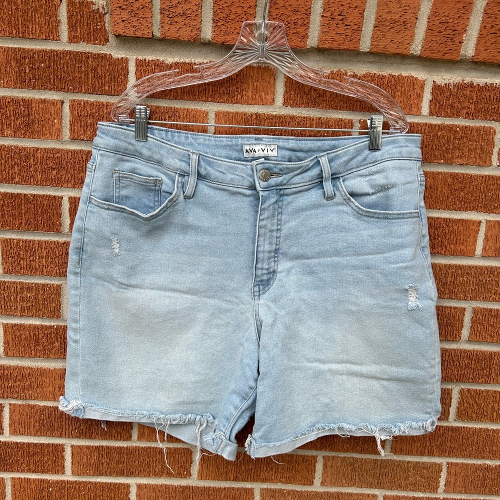 Ava&Viv Light Blue Denim Shorts